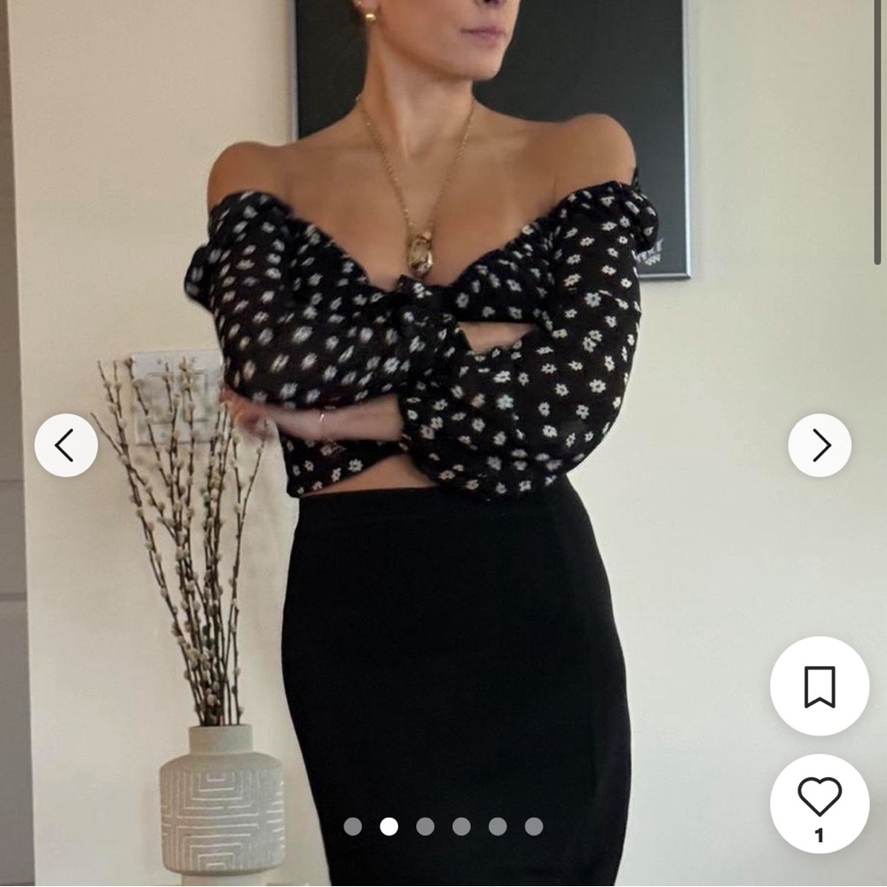 Princess Polly | Camina Black Daisy Top